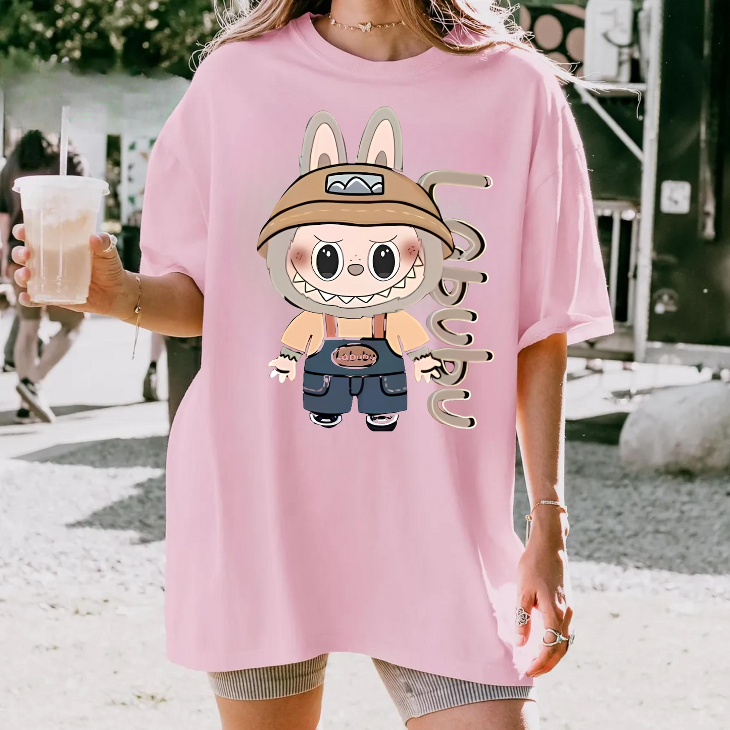 Labubu Shirt, Funny Labubu T-shirt, Labubu Inspired Shirt, Gift for Labubu Fans, Harajuku Style, Animal Tee, Custom