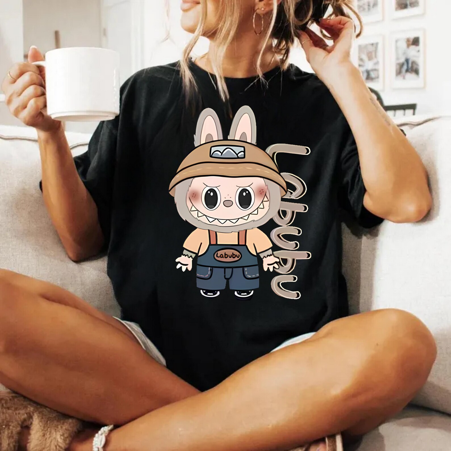 Labubu Shirt, Funny Labubu T-shirt, Labubu Inspired Shirt, Gift for Labubu Fans, Harajuku Style, Animal Tee, Custom