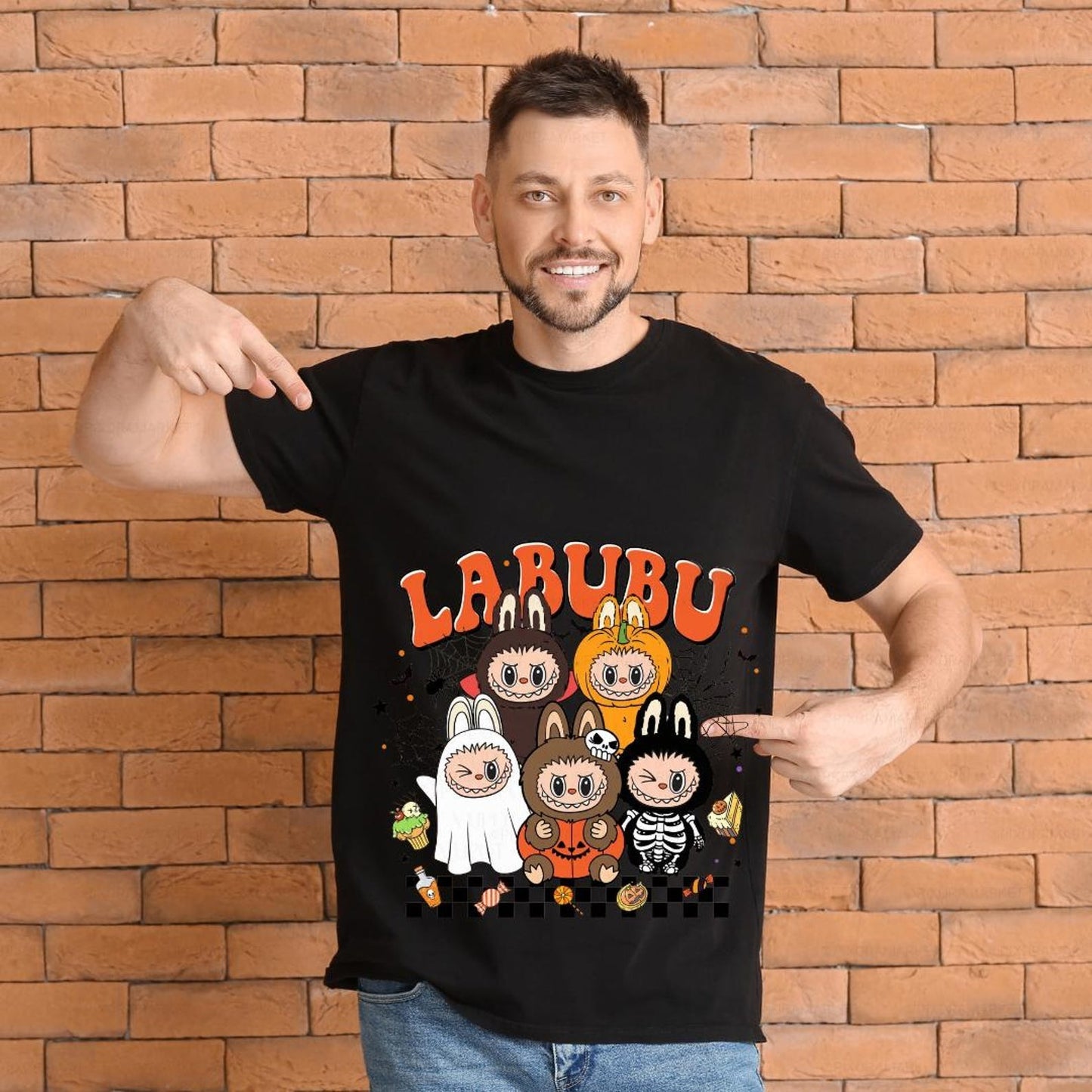 Funny Halloween Labubu T-Shirt
