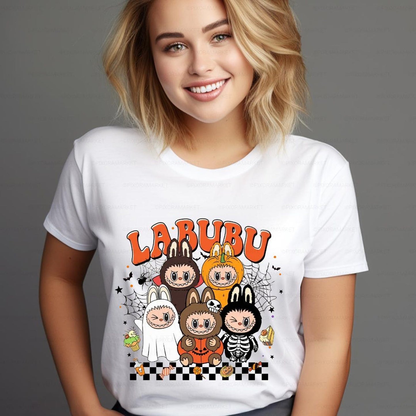 Funny Halloween Labubu T-Shirt