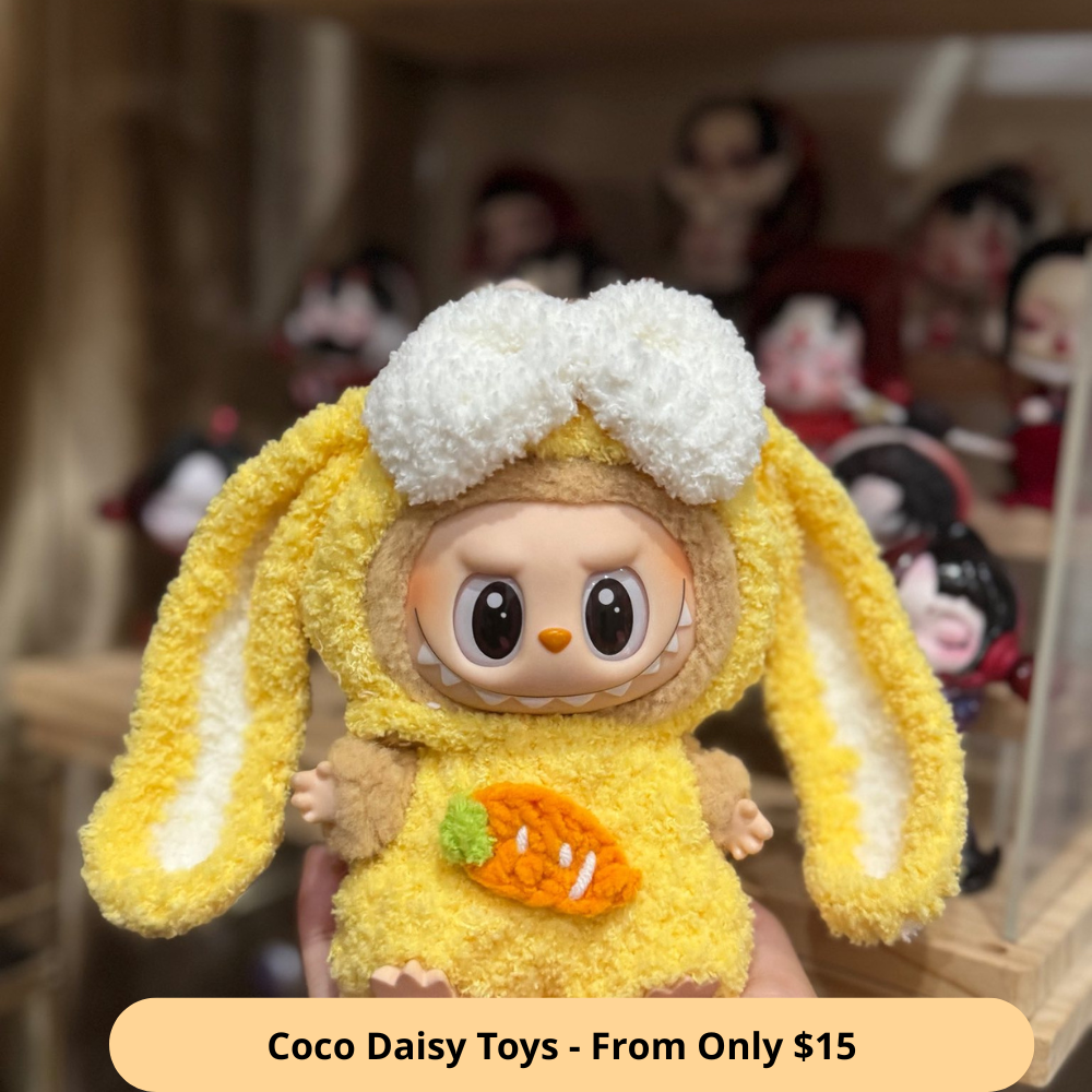 Bunny Carrot Fuzzy Suit for Labubu