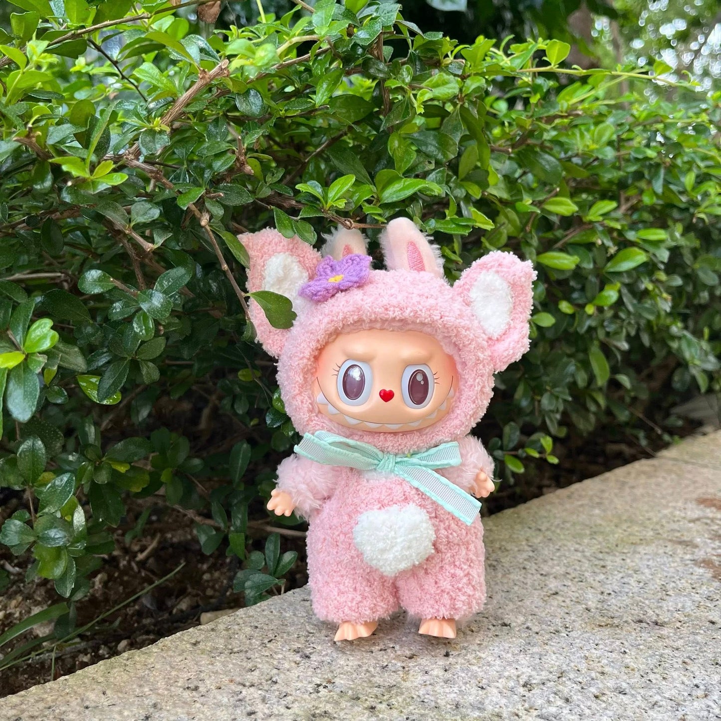 Fluffy Pink Cozy Outfit for Labubu