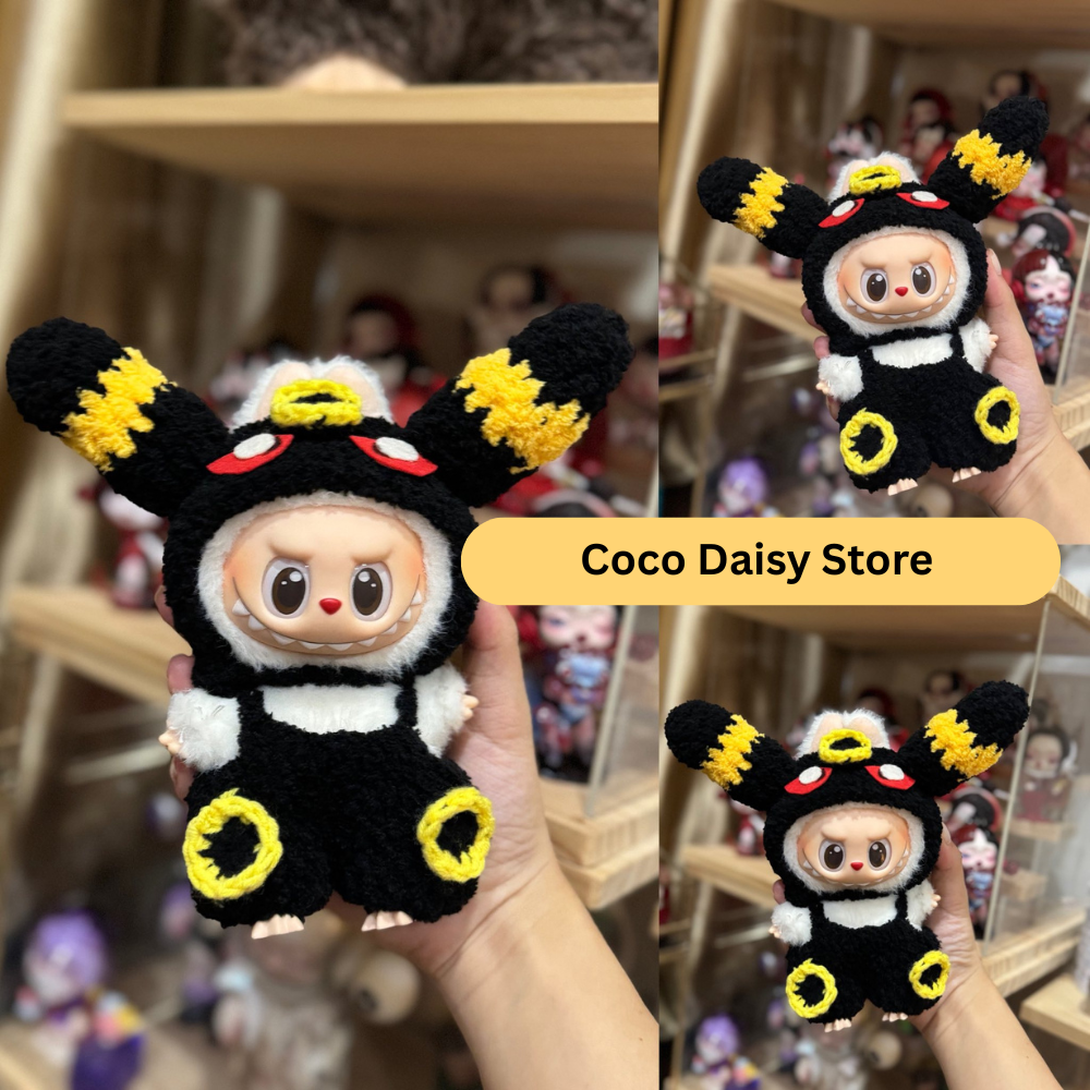 Labubu Cosplay Umbreon Fuzzy Suit