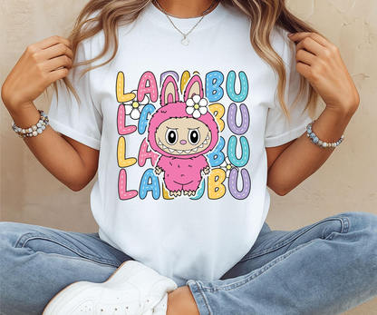 Labubu T-Shirt, Funny Labubu Doll shirt, Labubu clothes, Labubu Inspired Gift For Labubu Fans Harajuku Style Tee