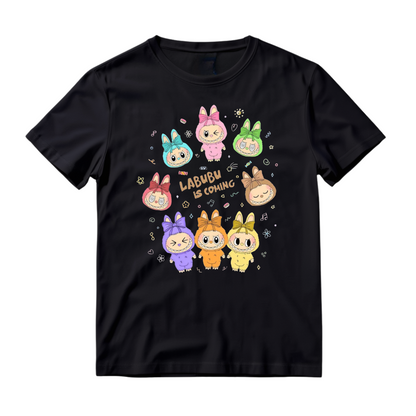 Labubu Shirt, Cute Cartoon T-Shirt, Aesthetic Kawaii Tee, Gift for Her, Soft Graphic Tee, Trendy Cute Shirt, Custom Labubu Design
