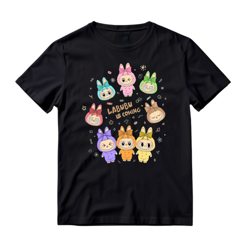 Labubu Shirt, Cute Cartoon T-Shirt, Aesthetic Kawaii Tee, Gift for Her, Soft Graphic Tee, Trendy Cute Shirt, Custom Labubu Design
