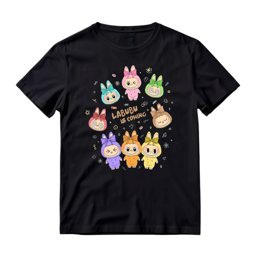 Labubu Shirt, Cute Cartoon T-Shirt, Aesthetic Kawaii Tee, Gift for Her, Soft Graphic Tee, Trendy Cute Shirt, Custom Labubu Design