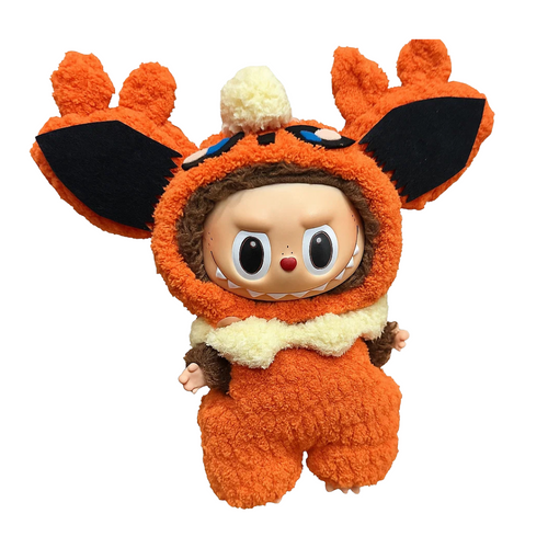 Vibrant Orange Edition Suit For Labubu
