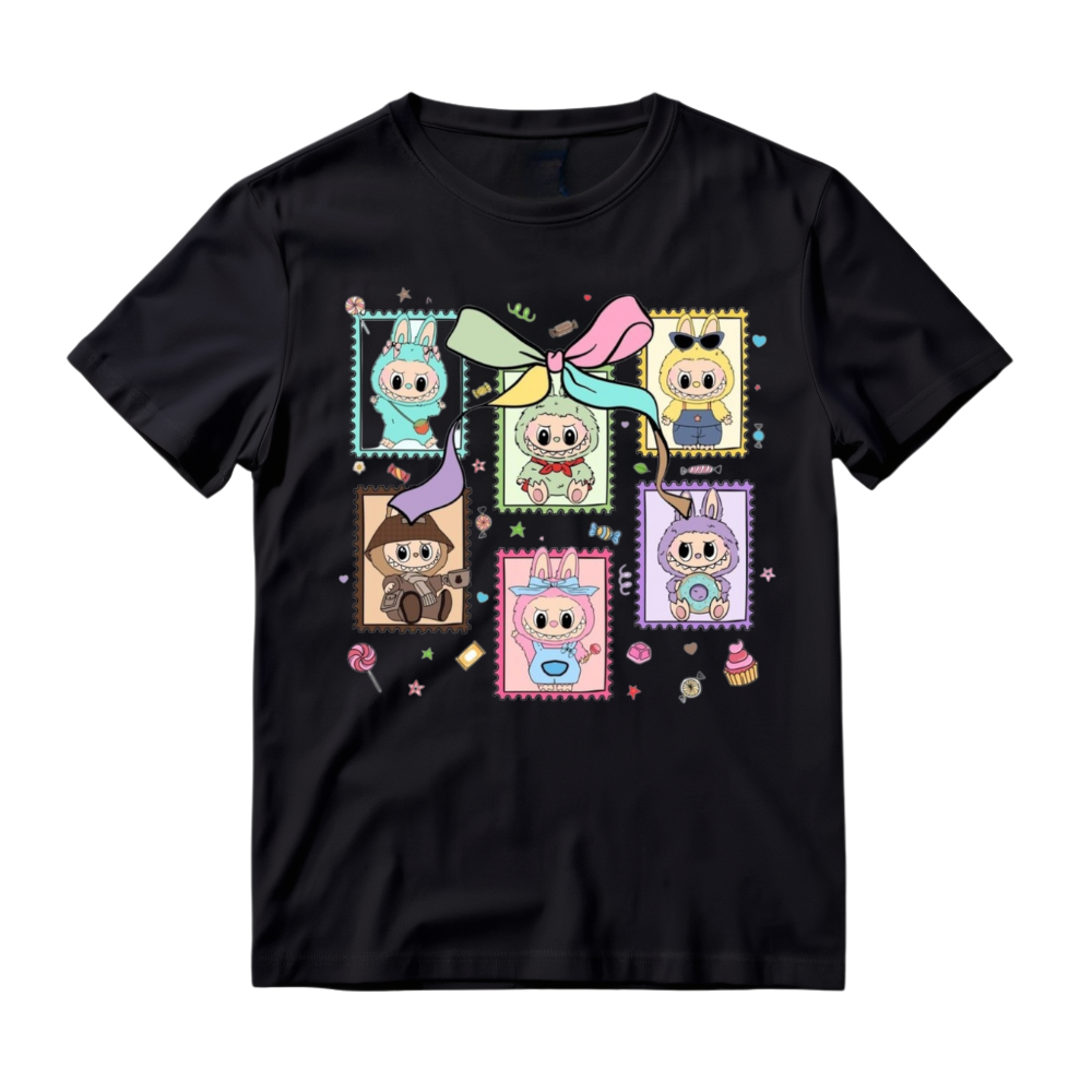 Labubu Cute Coquette Shirt, Labubu T-shirt, Labubu Graphic Tee, Labubu Monster Collectables, Coquette Pink Labubu, Labubu Lover Gift