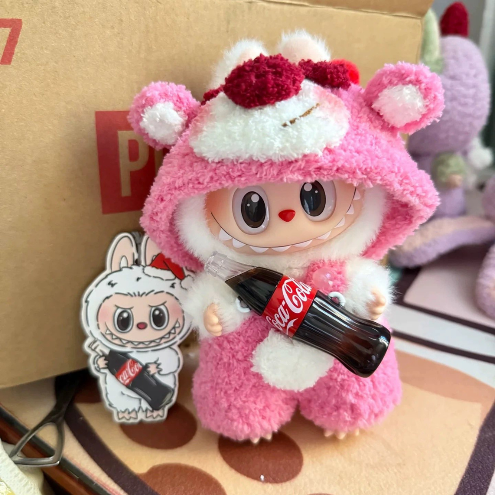 Strawberry Bear Snuggle Suit for Labubu