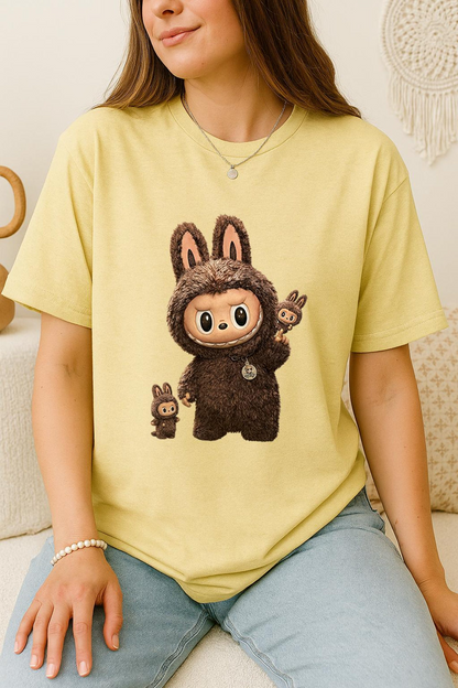 Labubu Shirt, The Labubu Monsters Graphic Tee, Soft Anime Aesthetic Tee, Cute Gift for Girlfriend