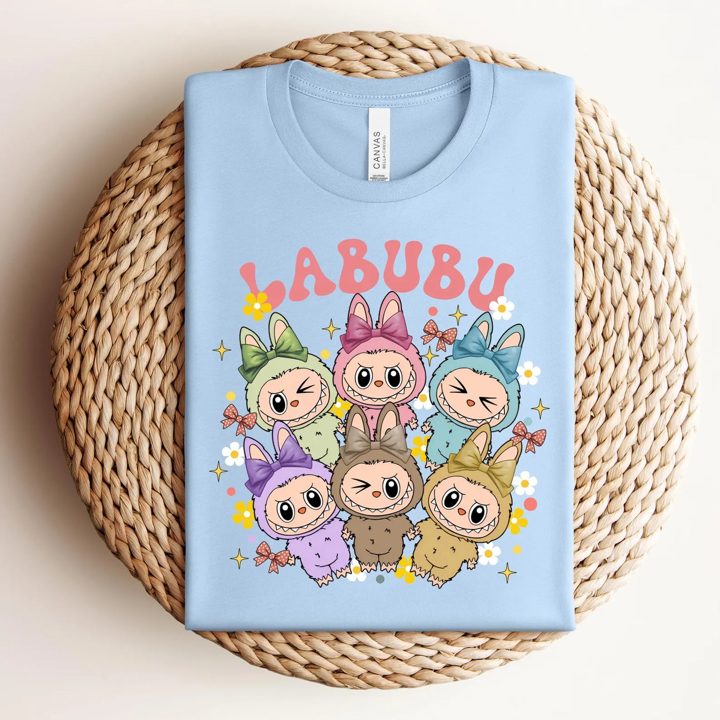 Labubu Shirt, Cute Cartoon Dolls Graphic Teet, Anime Chibi Style Shirt, Matching Friends, Labubu sweatshirt
