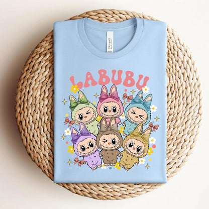 Labubu Shirt, Cute Cartoon Dolls Graphic Teet, Anime Chibi Style Shirt, Matching Friends, Labubu sweatshirt