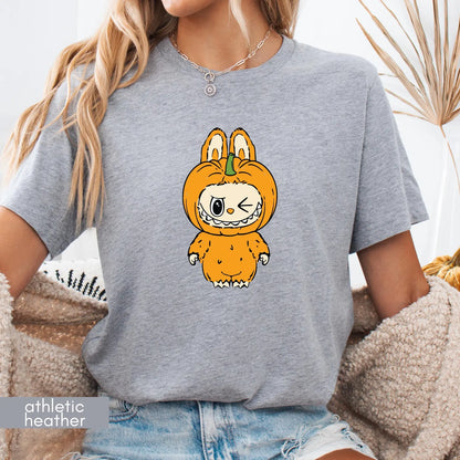 Labubu Halloween Shirt, Spooky Labubu Clothes, Kids Halloween t-shirt, Perfect Halloween Party Gift,Labubu Outfit