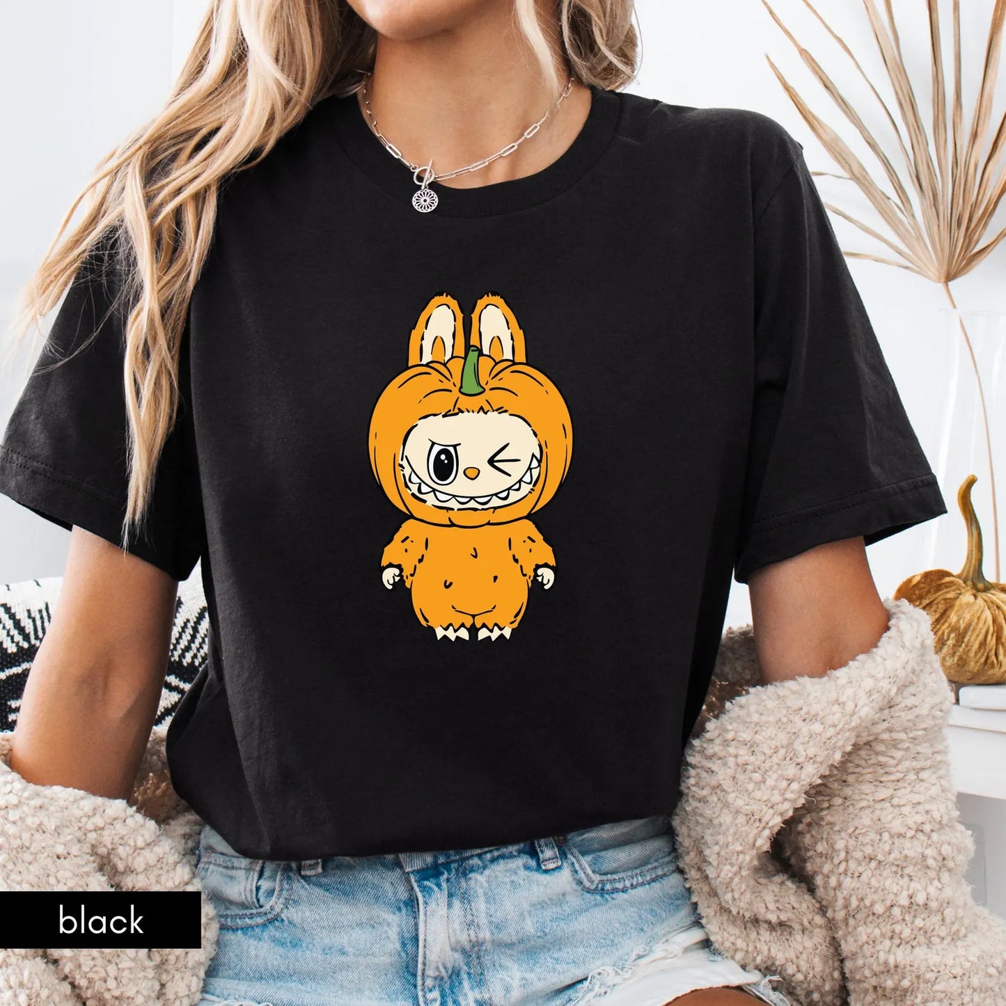 Labubu Halloween Shirt, Spooky Labubu Clothes, Kids Halloween t-shirt, Perfect Halloween Party Gift,Labubu Outfit