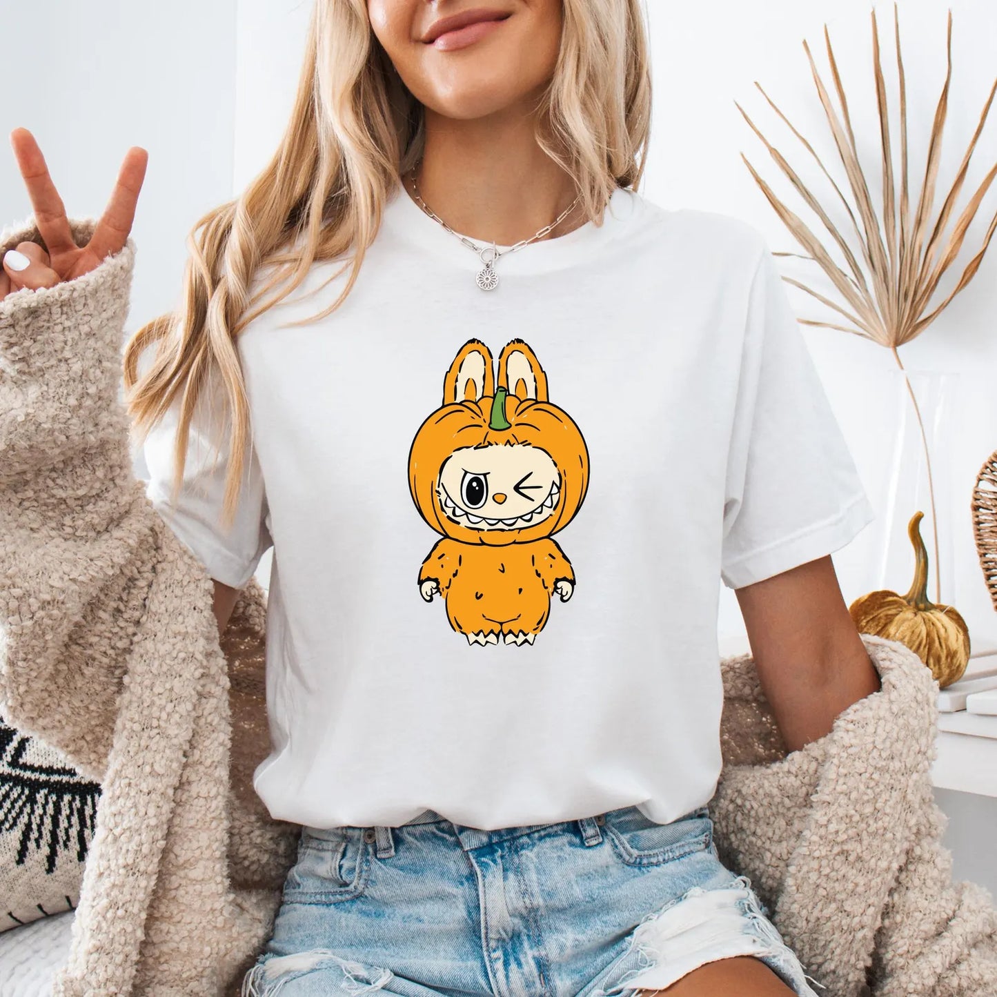 Labubu Halloween Shirt, Spooky Labubu Clothes, Kids Halloween t-shirt, Perfect Halloween Party Gift,Labubu Outfit