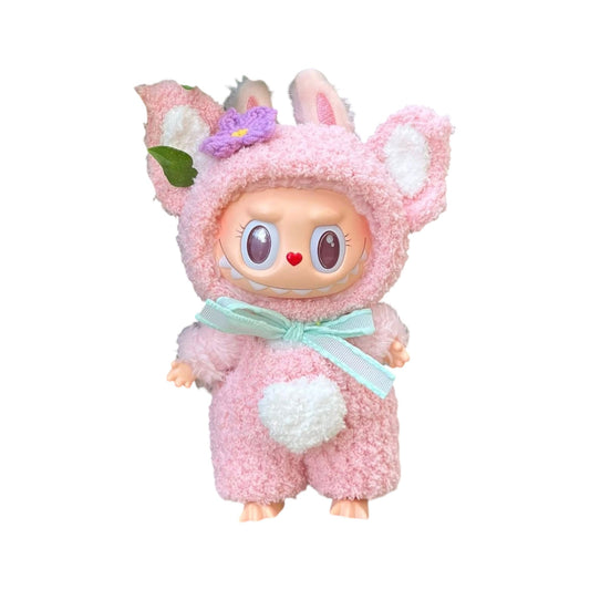 Fluffy Pink Cozy Outfit for Labubu