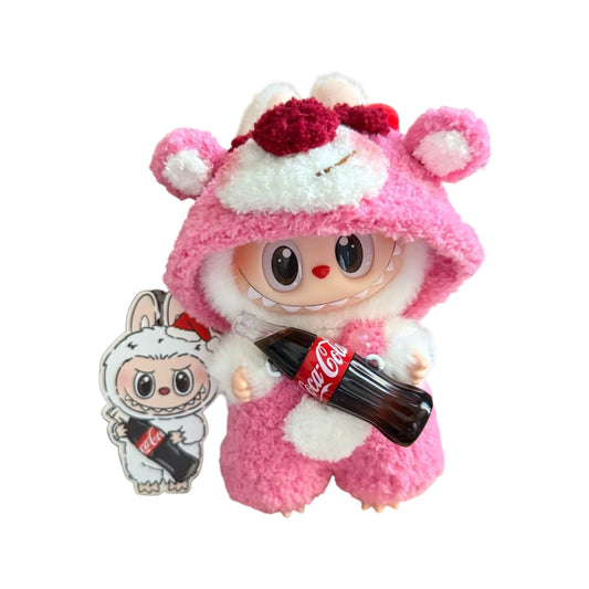 Strawberry Bear Snuggle Suit for Labubu